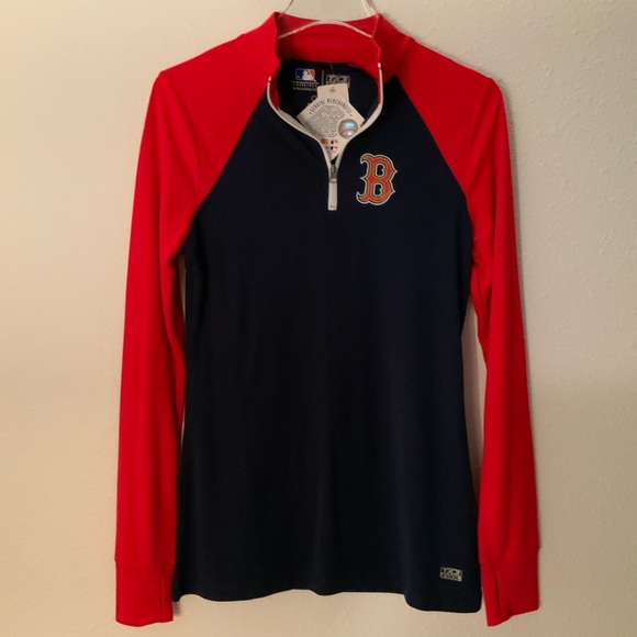 BOSTON RED SOX half zip pullover jacket - Picture 2 of 4